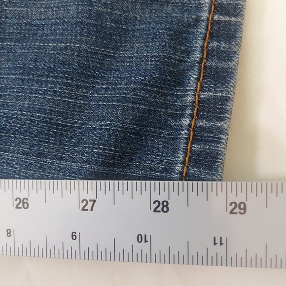 Levi Strauss & Co 505 Jeans Mens W36 L30 Straight Fit Denim Blue - Picture 5 of 9